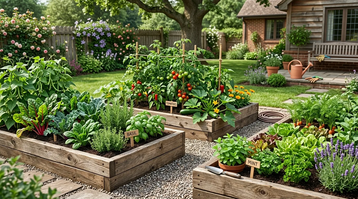 Simple Seating Corner in the Garden